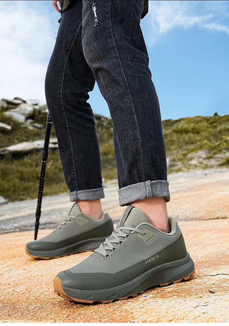 Zapatillas de senderismo, para exteriores, para caminar por la montaña, antideslizantes, informales, impermeables, de goma, resistentes al desgaste, para acampar, transpirables