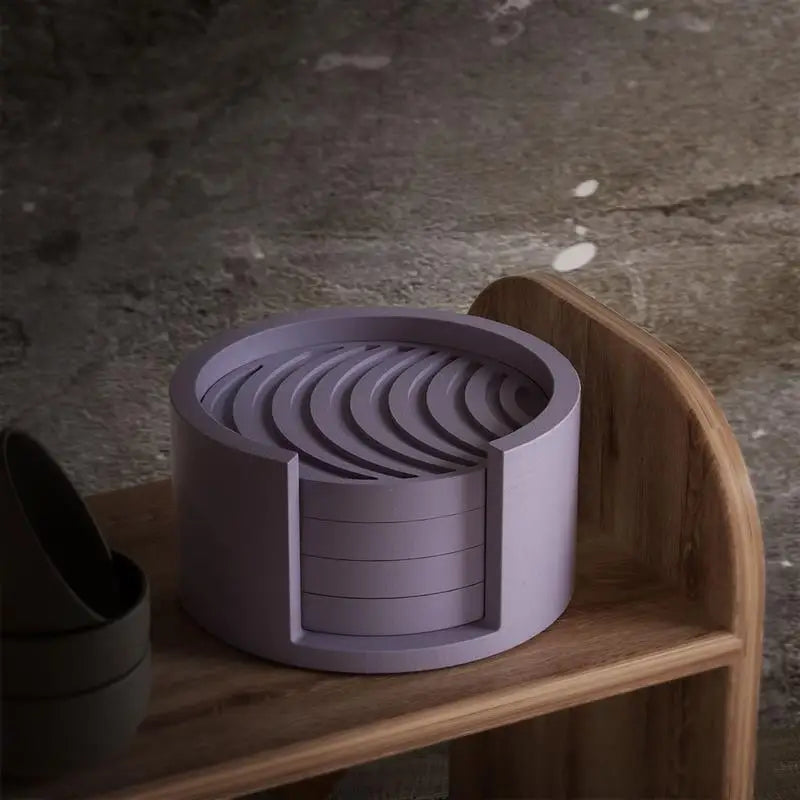 Moules en silicone pour dessous de verre, rayures carrées, pour tasse à thé, plateau, moule en silicone, résine époxy, artisanat fait main, moulage, décoration d'intérieur