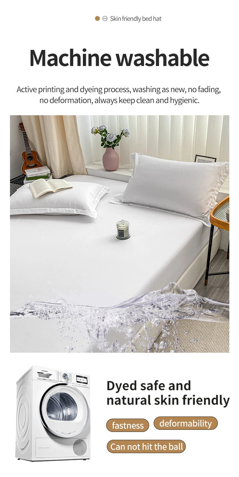 Sábanas de matrimonio elásticas ajustables para parejas de microfibra ultrasuave de lujo de hotel, funda para colchones tamaño Queen, individual, King