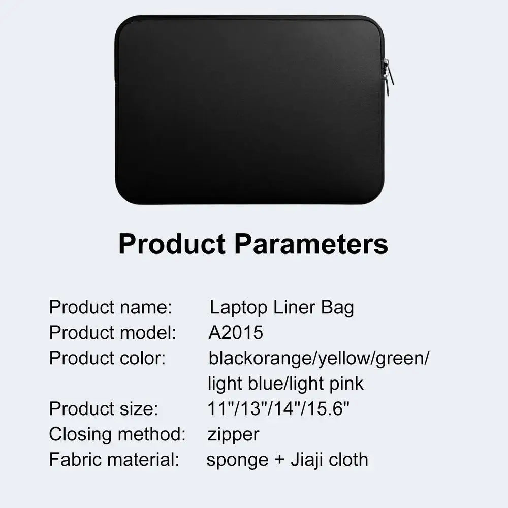Laptop-veske, bærbar PC-beskytter, nettbrettveske, myk laptopveske, 12 13 14 15 tommers bærbar PC-veske