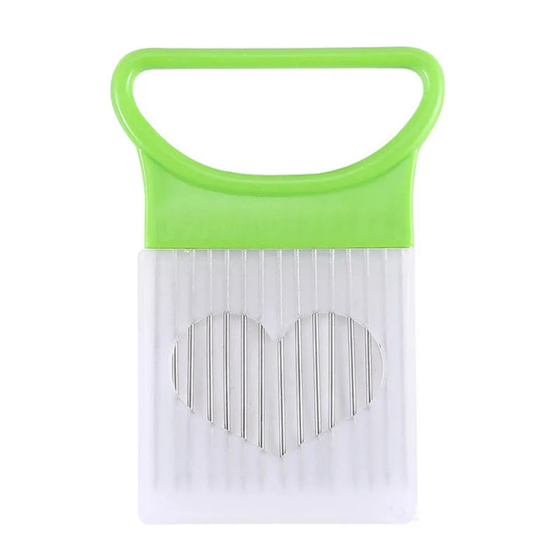 Rebana cebollas sin esfuerzo con este rebanador de cebollas de 1 pieza de colores, soporte de acero inoxidable para patatas fritas y cebollas para cortar asistido.