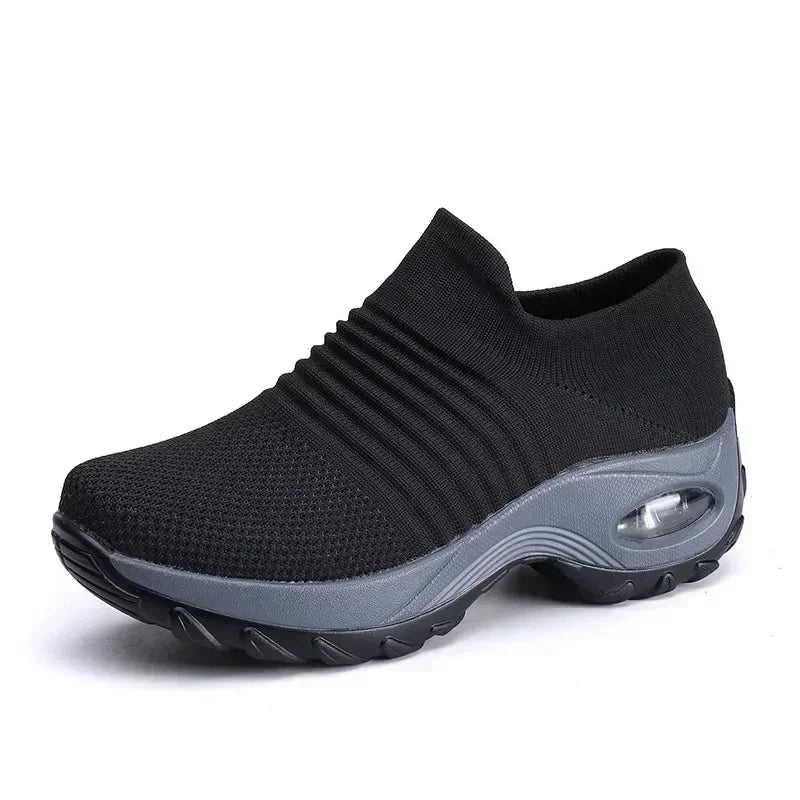 Zapatillas deportivas para mujer, versátiles, ortopédicas, con plataforma, zapatos informales para mujer, antideslizantes y resistentes al desgaste, tenis para mujer