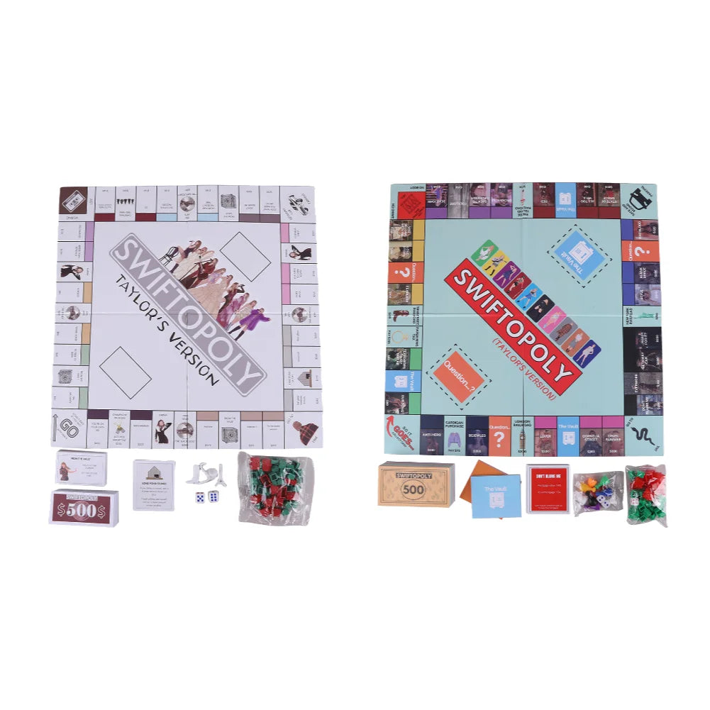 Jeu de société amusant, fête familiale, jeux d'échecs interactifs, jeu de société Swiftopoly, jeu de société interactif pour adultes