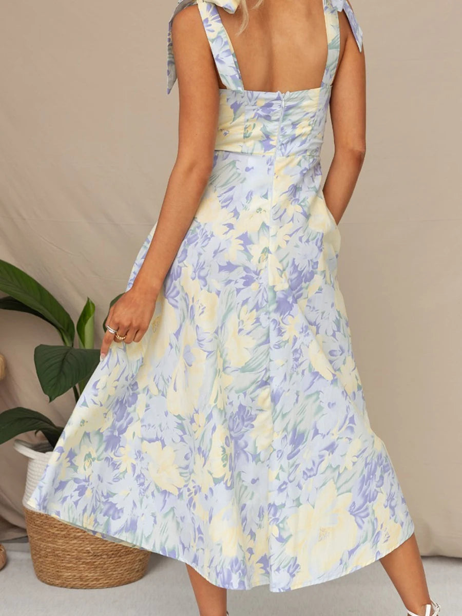 Floral Sling Maxi Dress