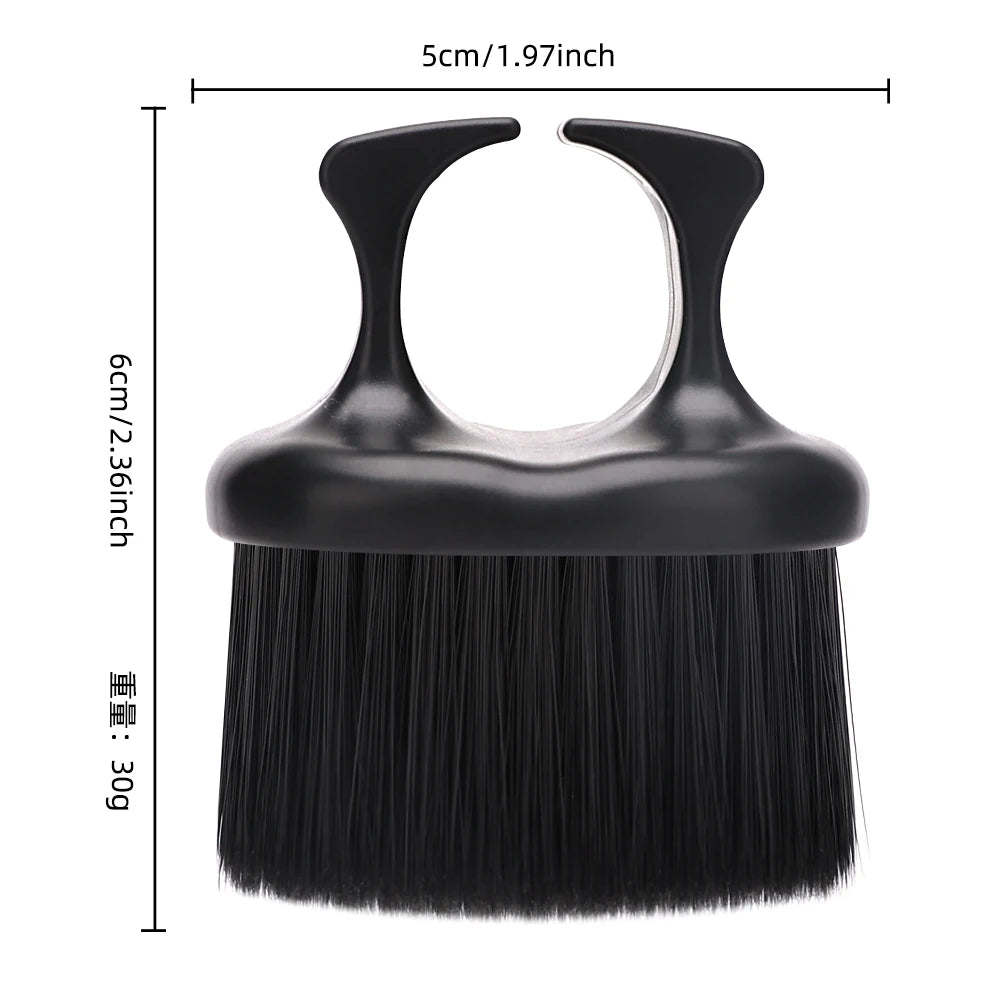 Hairdresser Finger Brush Barber Cutting Clean Hairbrush Neck Duster Brushes Professional Barbershop Styling Tools 