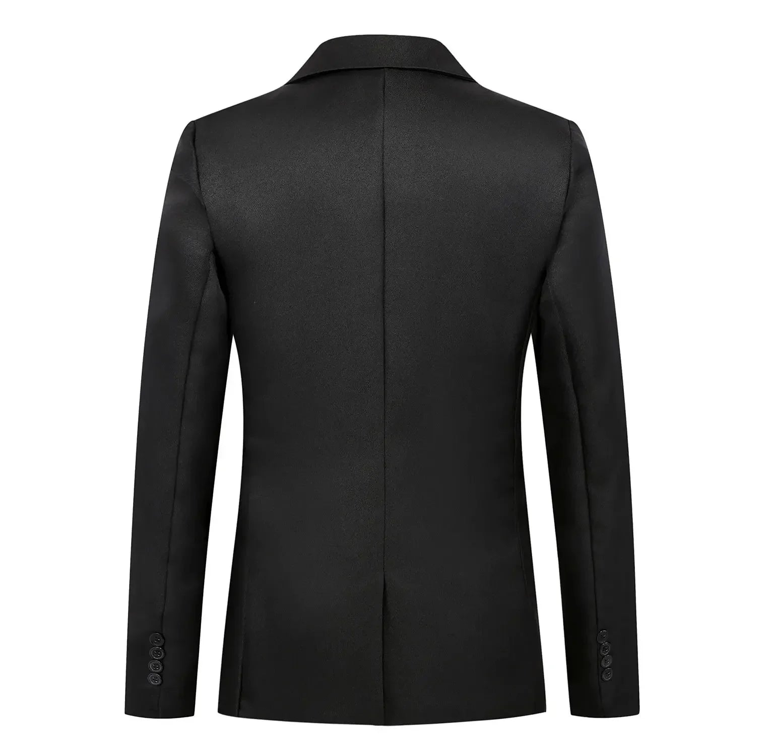 Chaqueta tipo traje boutique de ocio de moda para hombres, informal de otoño, corte ajustado, sin planchado, con un solo botón, color liso, blusa formal