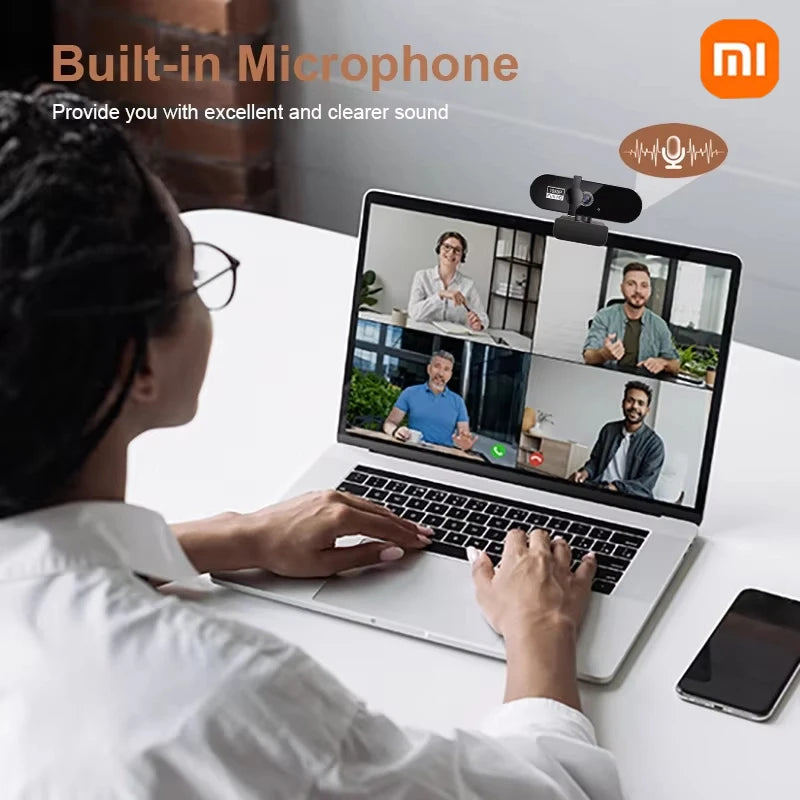 Xiaomi 8K strømmekamera 2K autofokus full HD USB-webkamera 1080P 60FPS med mikrofon PC bærbar PC videoopptakskamera 2025