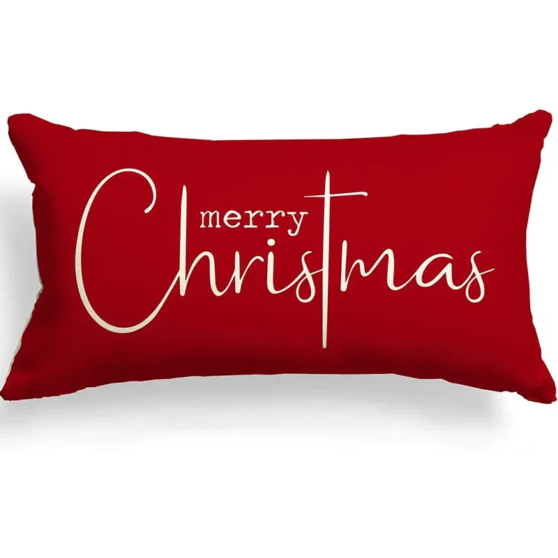 Christmas Linen Pillowcase – Cozy, Festive & Double-Sided Design