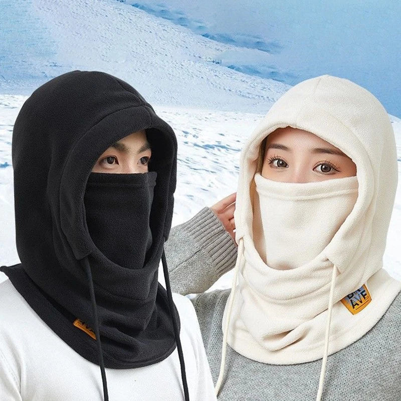 Bonnet d'hiver chaud avec masque et cache-cou, cagoule coupe-vent 4 en 1 pour hommes et femmes, cyclisme, protection contre le froid