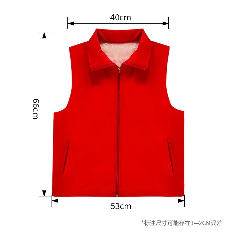 Safety protection casual vest men's and women's work clothes uniform advertising jacket top