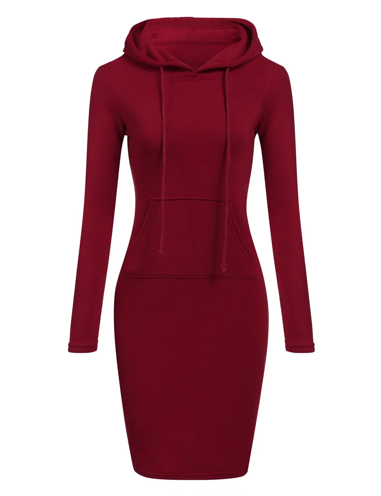 Atuendo de otoño para mujer, vestidos con capucha para mujer, sudadera con capucha - Vestidos de sudadera elegantes para mujer, tops en ropa de mujer