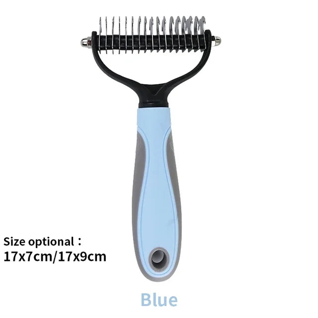 Dog Cat Hair Removal Comb Cats Brush Grooming Tool Puppy Hair Shedding Trimmer Combs Pet Fur Trimming Dematting Deshedding Brush