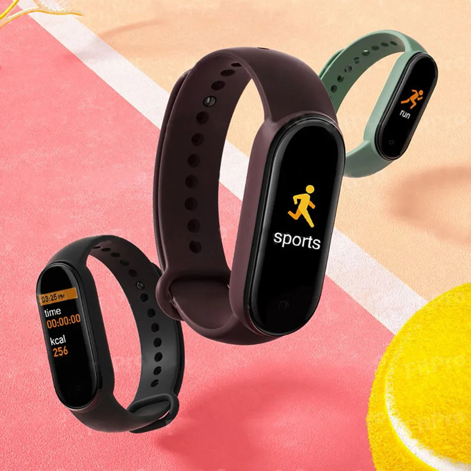M6 Smartwatch Hombre Mujer Pulsera Inteligente de Fitness Banda Deportiva Monitor de Frecuencia Cardíaca y Presión Arterial Relojes Impermeables Multifunción