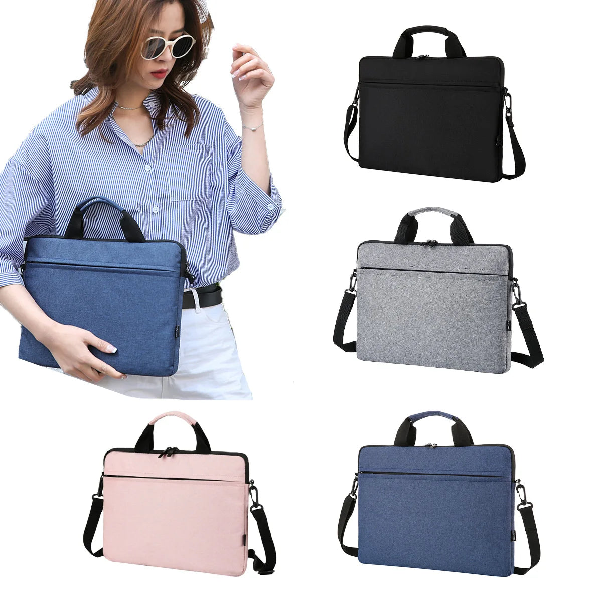 Laptop Bag, Men And Women With The Same Simple Shoulder Computer Bag, High-quality Handbag, 13-inch 14-inch 15-inch Optional