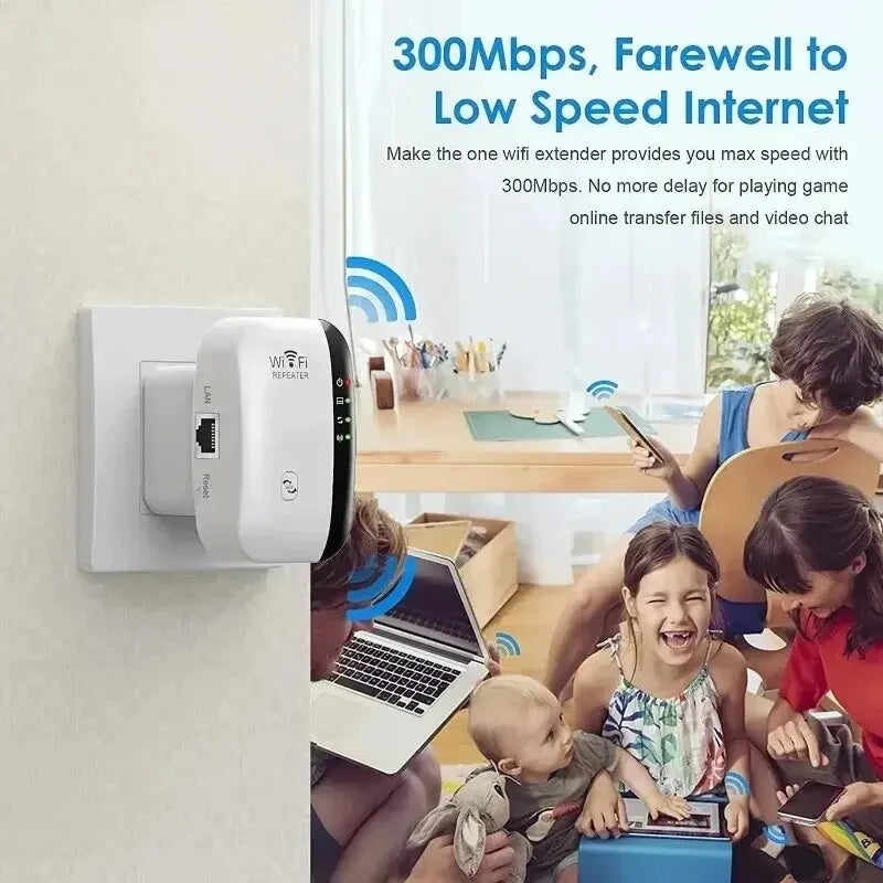 Amplificador de señal inalámbrica Extensor WiFi Repetidor de red Panecillo al vapor Amplificación de señal de router doméstico de banda ancha AP