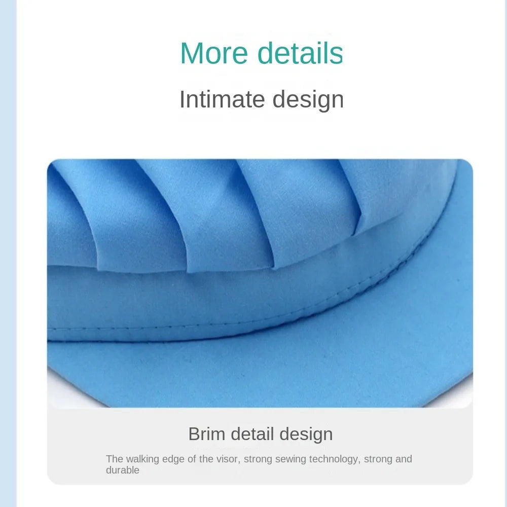 Elegant tøyarbeidshatt Arbeidsklær Røykbestandig støvtett hatt Pustende hotellkokkehette Hotellrestauranter