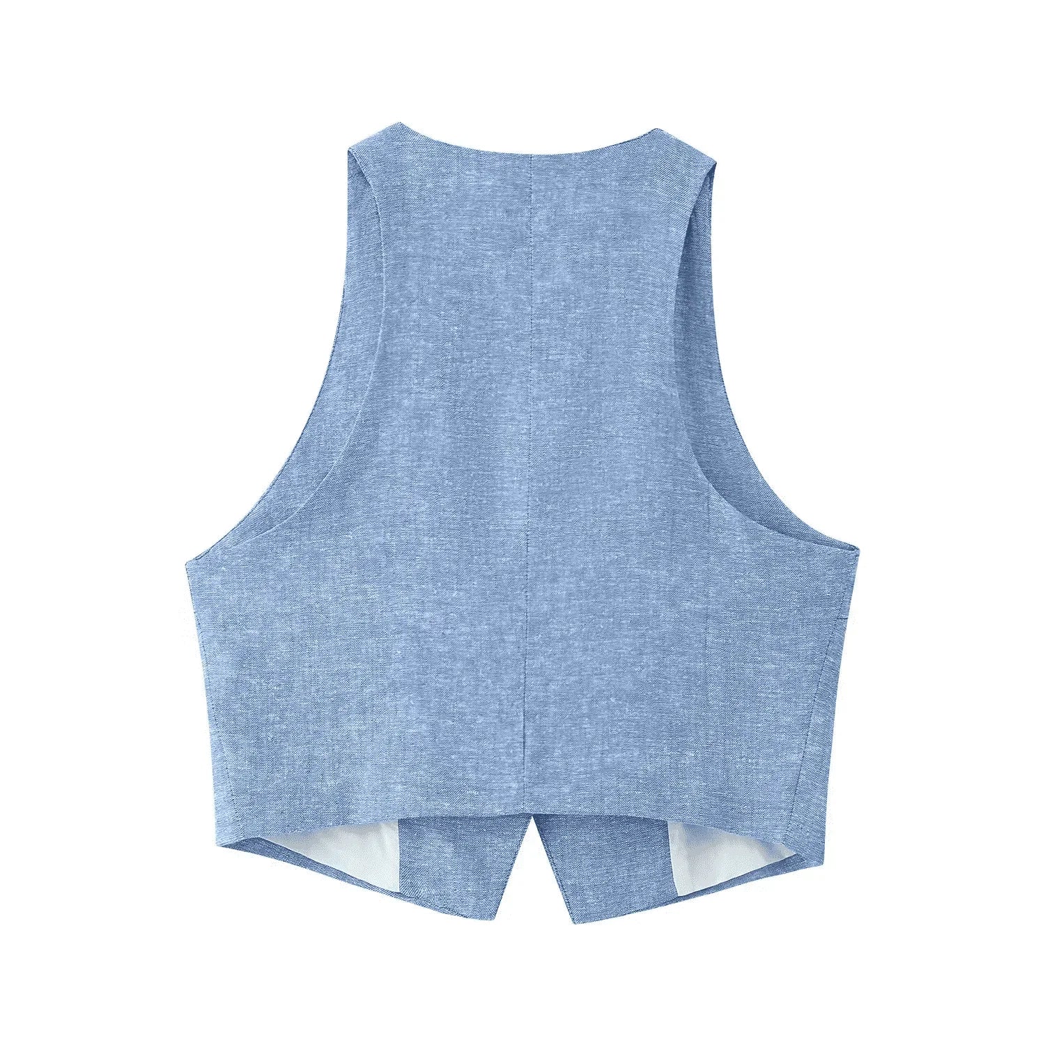 Women Wide Leg Pants Sets 2 Pieces Fashion Double Breasted Vest Top Women Suit Casual Two Piece Set Women Outfit