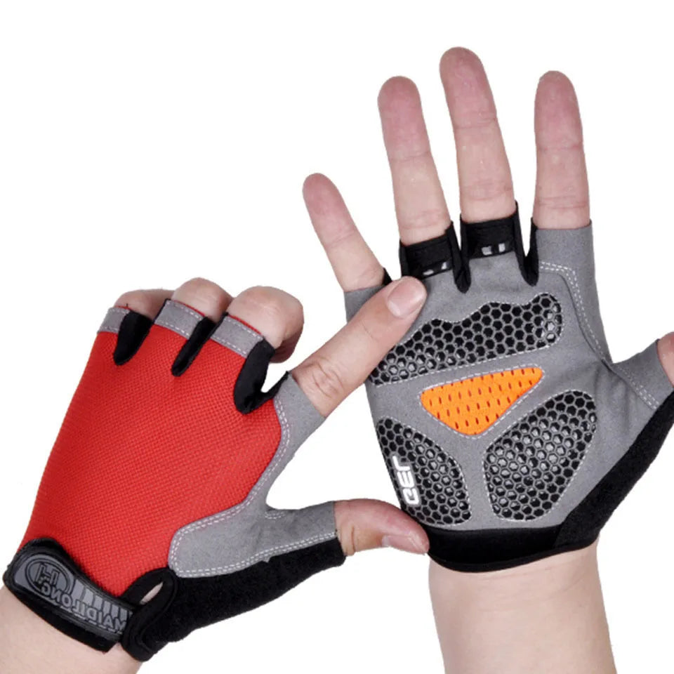 GTUBIKE Half Finger Weightlifting Gloves Cycling Fitness Shock Absorbent Non-slip Sports Climbing Outdoor For Men And Women