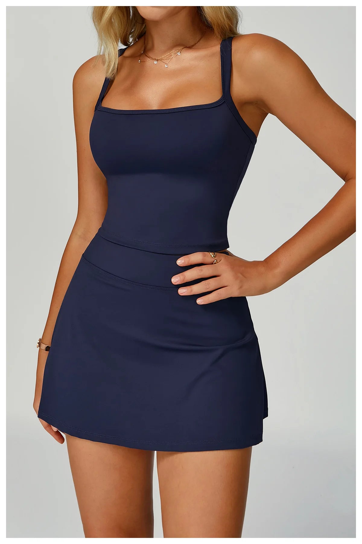 Conjunto de camiseta y falda de tenis para mujer, ropa deportiva de verano, bádminton, golf, yoga, correr al aire libre, color negro, blanco, rosa.