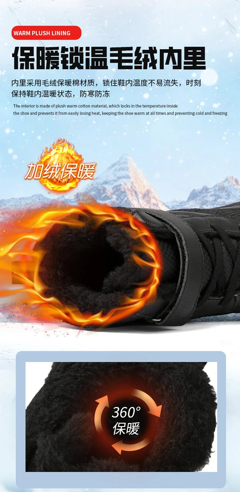 Boys Girls Winter Snow Boots Wide Toe Barefoot Insulated Waterproof Fur Lined Shoes for Kids Cold Weather Outdoor Sneakers