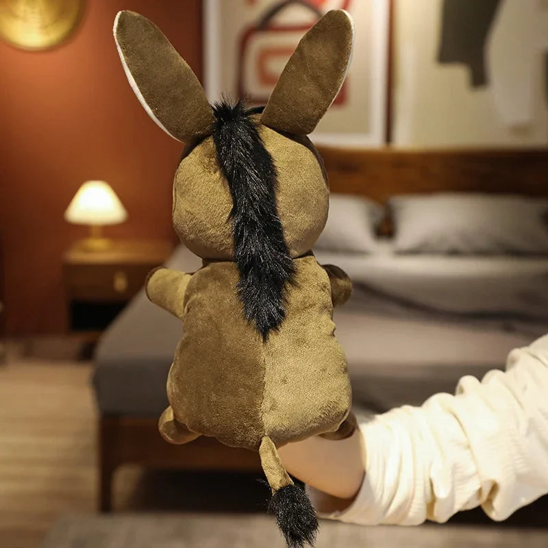 Stuffed Plush Animals Toys Hand Finger Puppet Kawaii Dolls Educational Baby Toys Learning & Education Monkey Tiger Children Gift