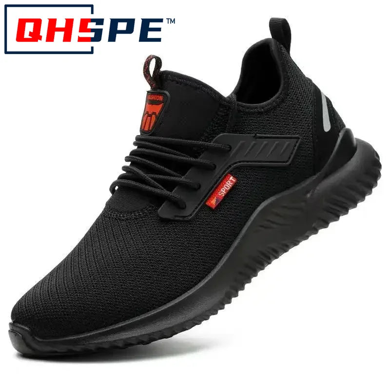 Zapatillas de trabajo con puntera de acero para hombre, zapatos de seguridad a prueba de perforaciones, botas de trabajo, calzado de seguridad indestructible de moda