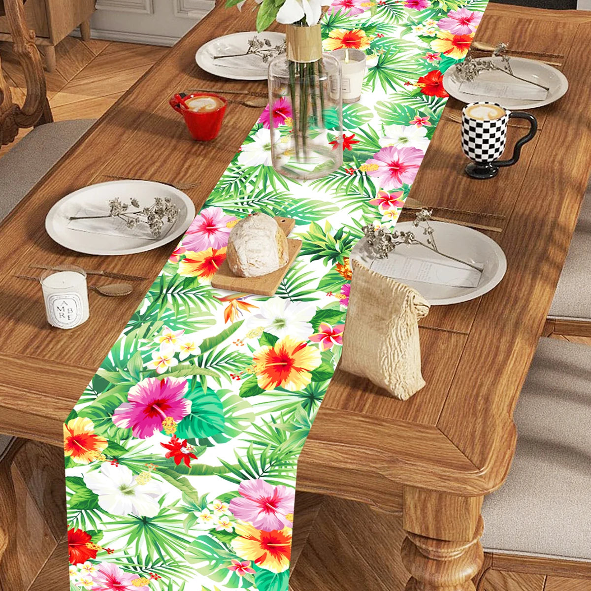 Chemin de table guirlande hawaïenne Hawaii Luau Tropical Party Decor Kids Favors Vaisselle ALOHA Summer Beach Birthday Party Supplies