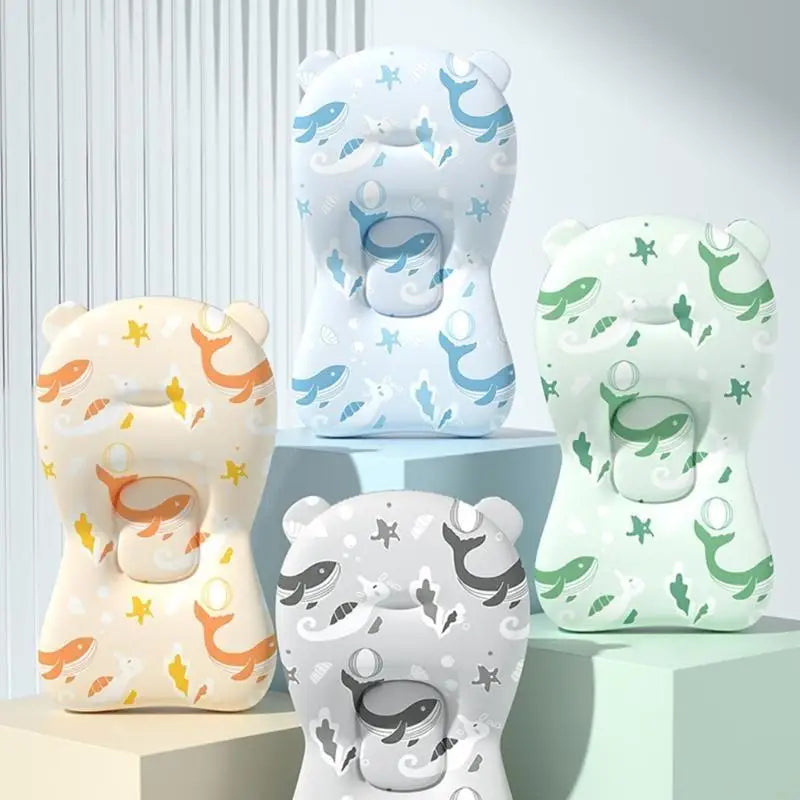 Baby Safety Bath Mat Cushion Portable Anti-Slip Baby Bathtub Shower Supportive Mat Soft Infant Security Floating Bather Mat