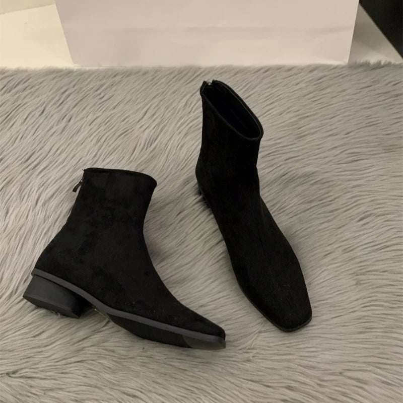 Women's Boots Autumn Luxury Elegant Casual Short Shoes Women's Low Heel Comfortable Short Outdoor Hiking Shoes for Women