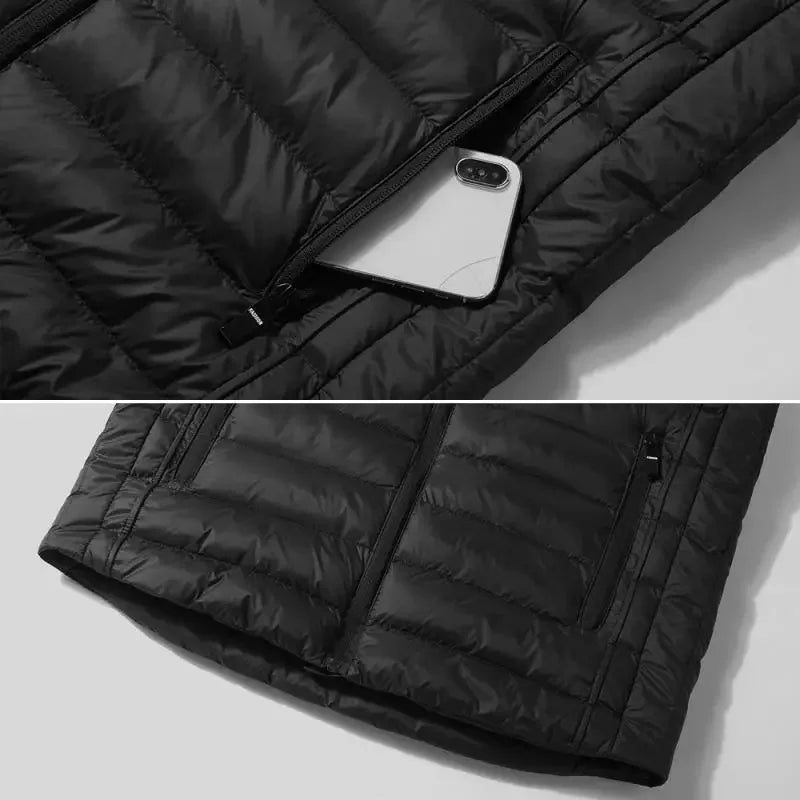 Chalecos sin mangas para hombre, moda de invierno, chalecos de algodón acolchados para hombre, abrigos, chalecos cálidos con cuello alto para hombre, ropa 5XL