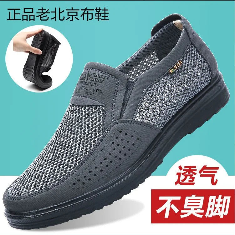 Zapatillas casuales de verano 2025 para hombre, de malla transpirable con suela gruesa, asequibles y con envío gratis