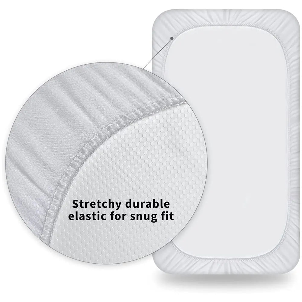 1 protège-matelas pour berceau, housse de matelas lisse et imperméable, lavable et anti-acariens