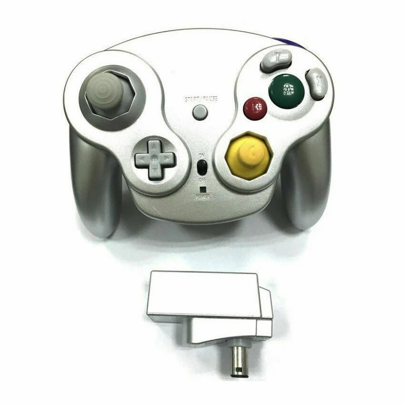 Controlador Gamepad Inalámbrico de 5 Colores para consola NGC con Adaptador 2.4G Joysticks Gamepads para Consola de Videojuegos GameCube
