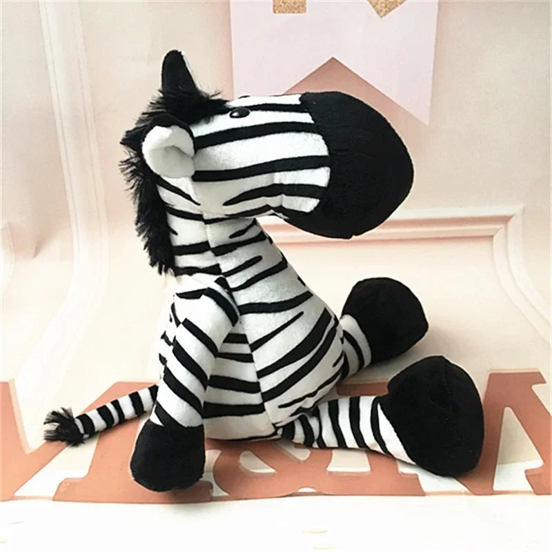 Peluches Animaux Jouets Poupées Douces Jungle Lion Éléphant Tigre Chien Renard Singe Cerf Enfants Cadeau Kawaii Bébé Enfants Hobbie Jouets