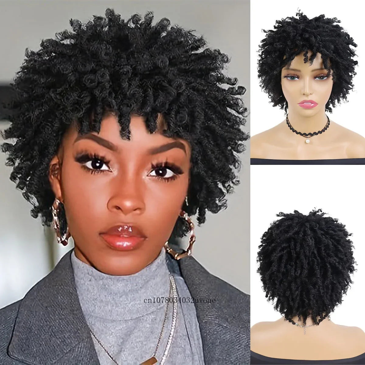 Short Braided Locs Wig