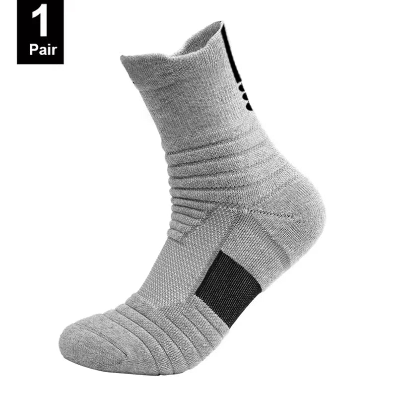 1/3 pares de calcetines de fútbol antideslizantes para hombre, calcetines de algodón de tubo corto largo, calcetines deportivos de baloncesto, calcetines transpirables desodorantes 39-45