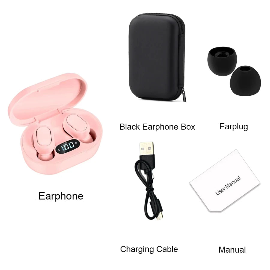Auriculares inalámbricos E7S TWS Auriculares Bluetooth Sonido HIFI sin pérdidas Auriculares deportivos impermeables para todos los smartphones