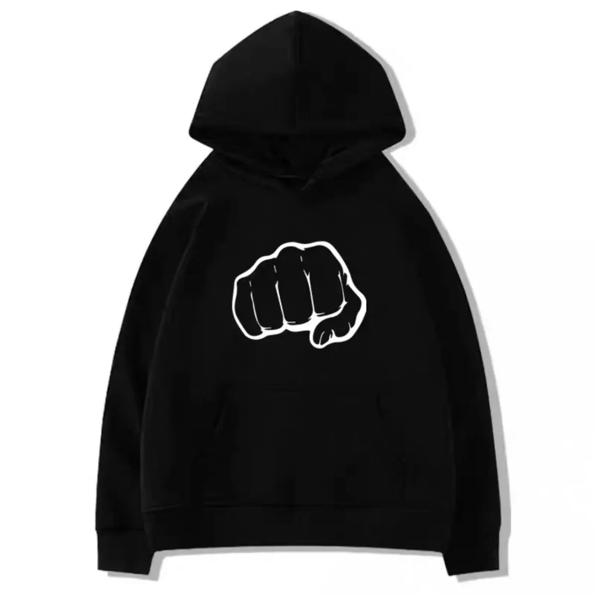 Trendy fist-printed hooded sweatshirt for autumn and winter is a versatile tops Men's hoodies women's hoodies children's hoodies