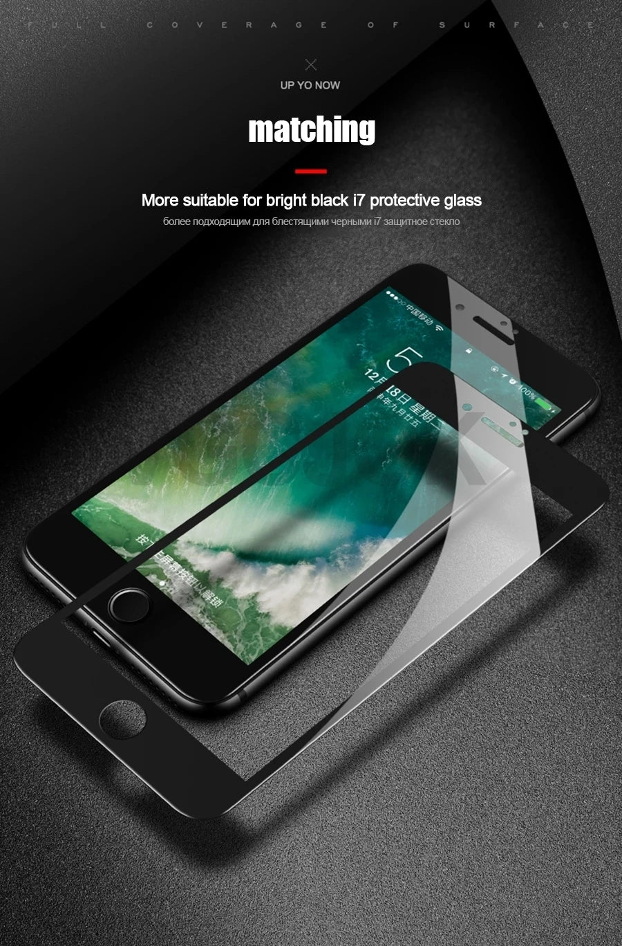 Lot de 5 films de protection d'écran en verre trempé pour iPhone 7, 8, 6, 6S Plus (SE 2020/2022)