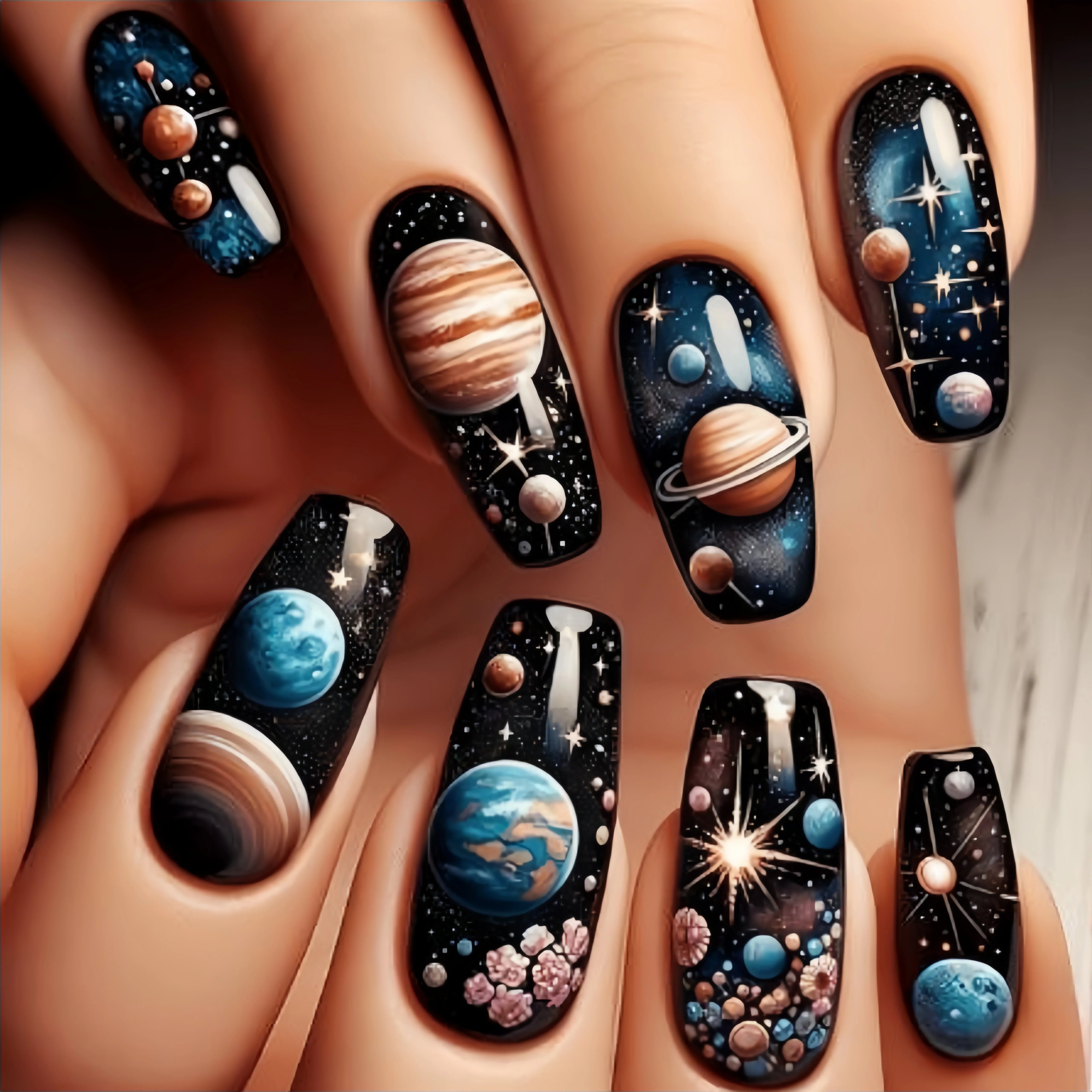 Blue Star Ballet Press-On Nails