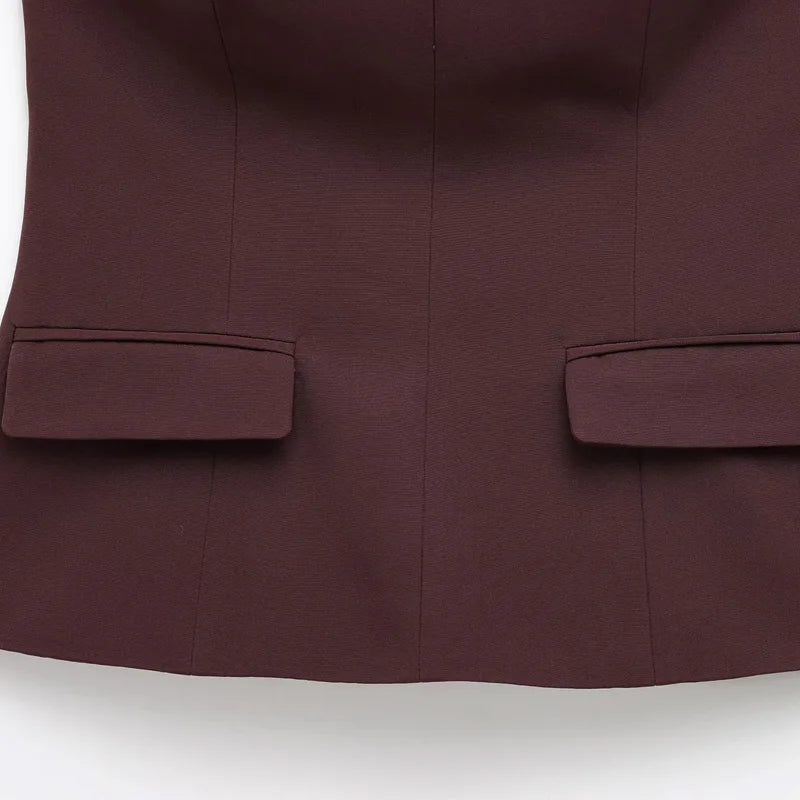 TRAF Tops para mujer Top corto sin tirantes blanco roto Corsé de verano para mujer Tops de tubo sexys sin espalda Camiseta sin mangas de color liso