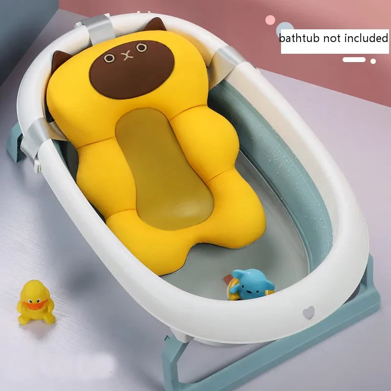 Cojín Flotante de Seguridad para Bebés Antideslizante para Bañera, Asiento de Baño Portátil, Almohadilla de Apoyo para Ducha