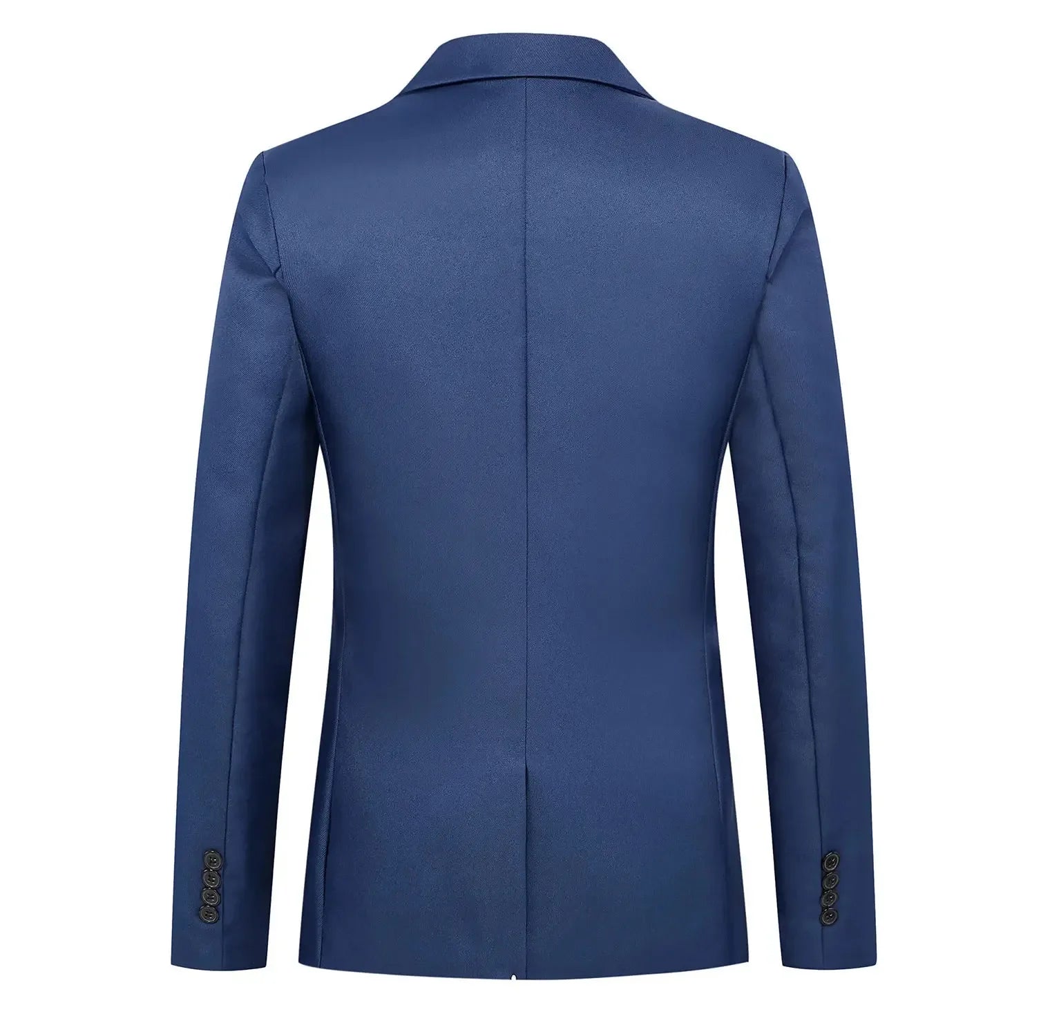 Chaqueta tipo traje boutique de ocio de moda para hombres, informal de otoño, corte ajustado, sin planchado, con un solo botón, color liso, blusa formal