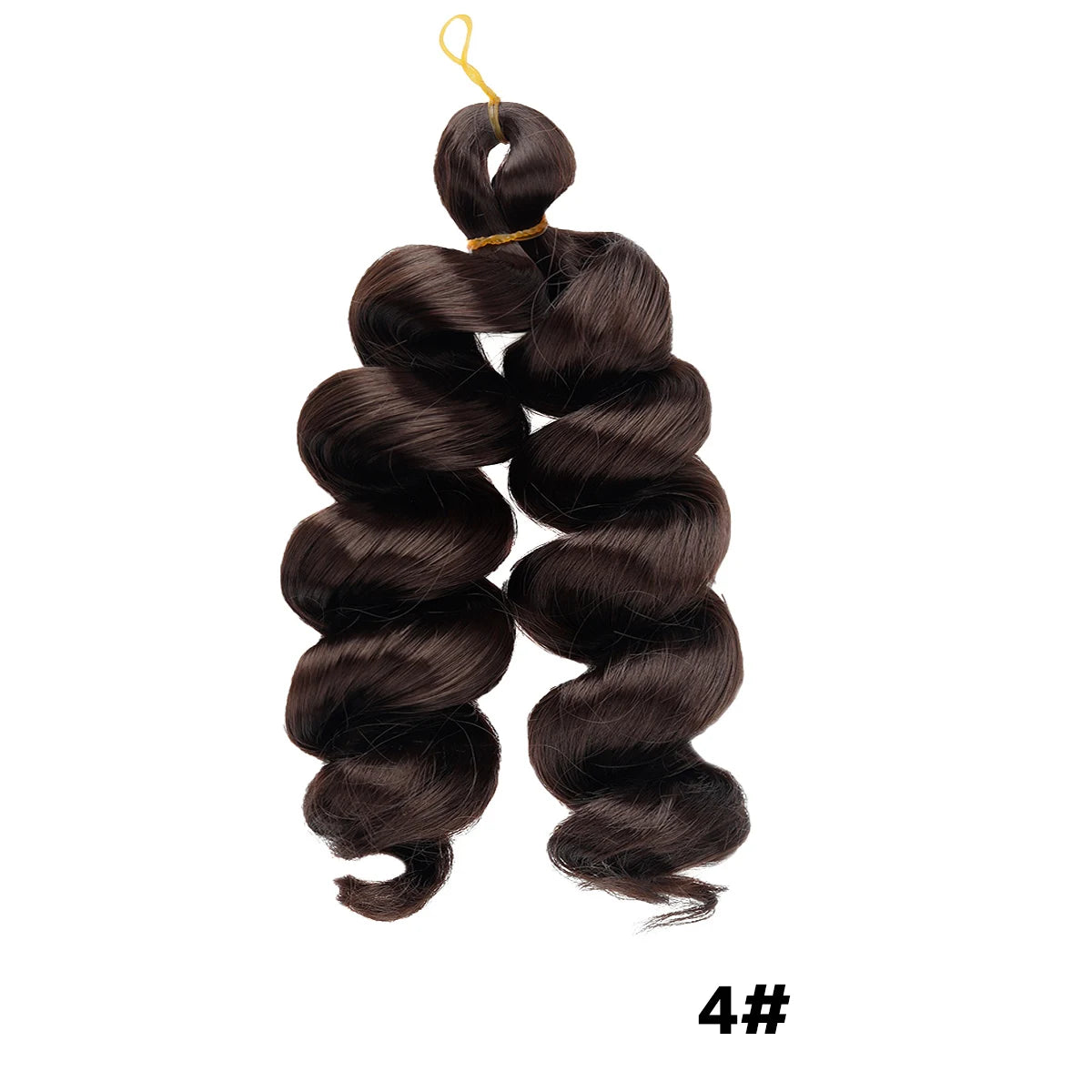 Synthetic Hair Extensions for Boho Braids & Twists French Curl Crochet Braiding wig Ginger Brown Loose Wave Spiral Curl Braiding