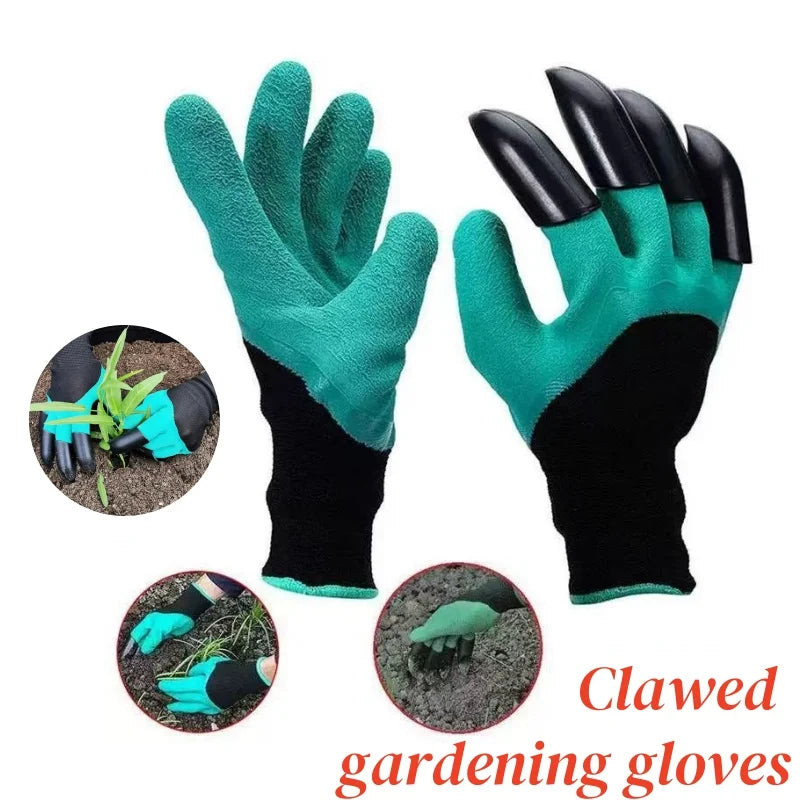 Hagehansker med klør, brukt til graving, planting av blomster og grønnsaker, håndvaskede hageredskaper for utendørs bruk
