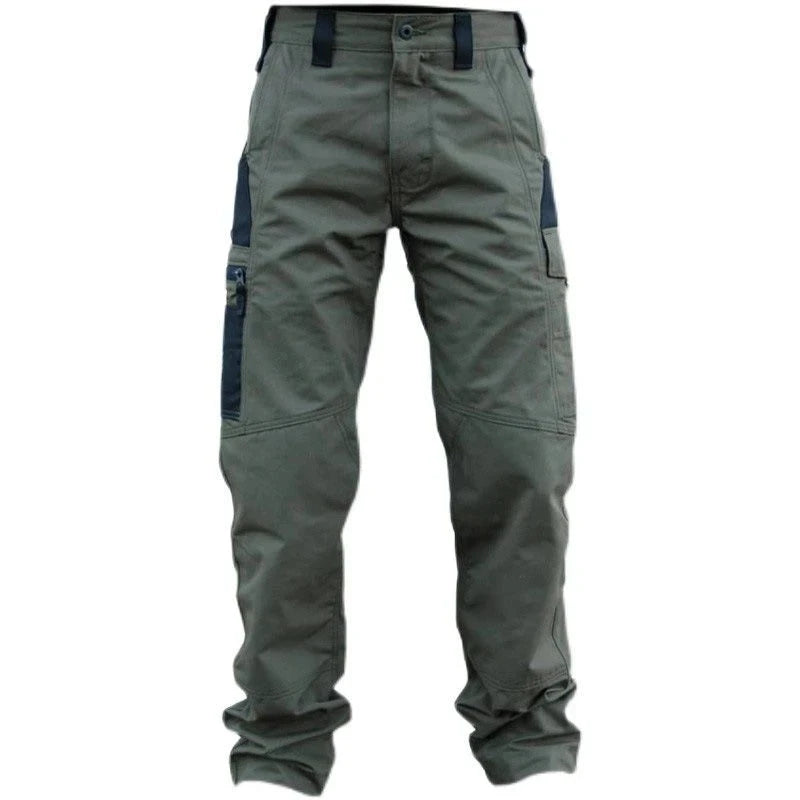 Pantalones de trabajo resistentes al desgaste para hombre, multibolsillos, cargo rectos, pantalones tácticos para correr al aire libre, pantalones casuales de primavera y otoño