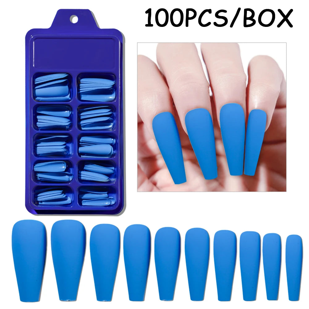 150/100/24Pcs Pink Matte French Press On Nail Tips Soft Full Cover Fake Nails Oval Almond False Nails Natural Extension Manicure