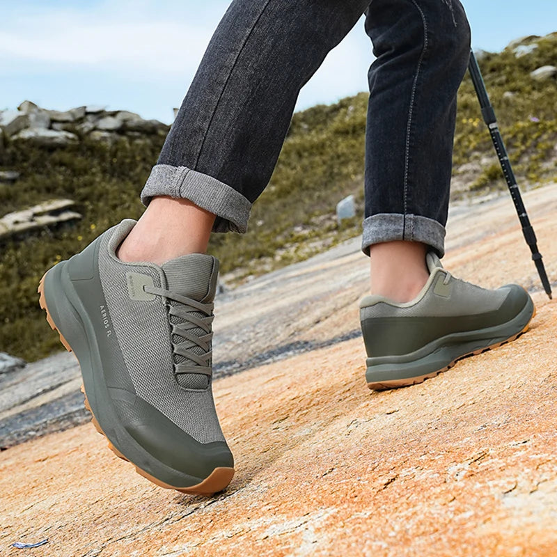 Zapatillas de senderismo, para exteriores, para caminar por la montaña, antideslizantes, informales, impermeables, de goma, resistentes al desgaste, para acampar, transpirables