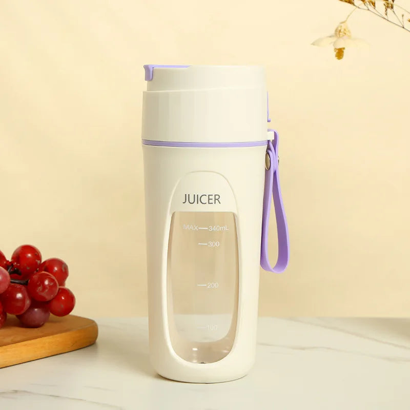 Licuadora portátil recargable por USB, máquinas licuadoras personales para batidos y zumos, minitaza mezcladora de frutas