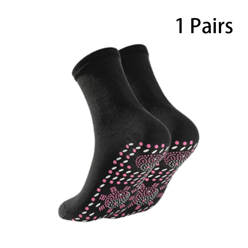 Profesjonelle sokker unisex selvoppvarmende helsesokker turmalin magnetisk terapi komfortabel pustende fotmassasje varm